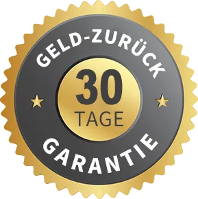 30-Tage-Garantie-Siegel aus dem Produktmaterial