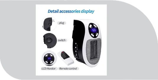 Ultra Air Heater accessories including remote control